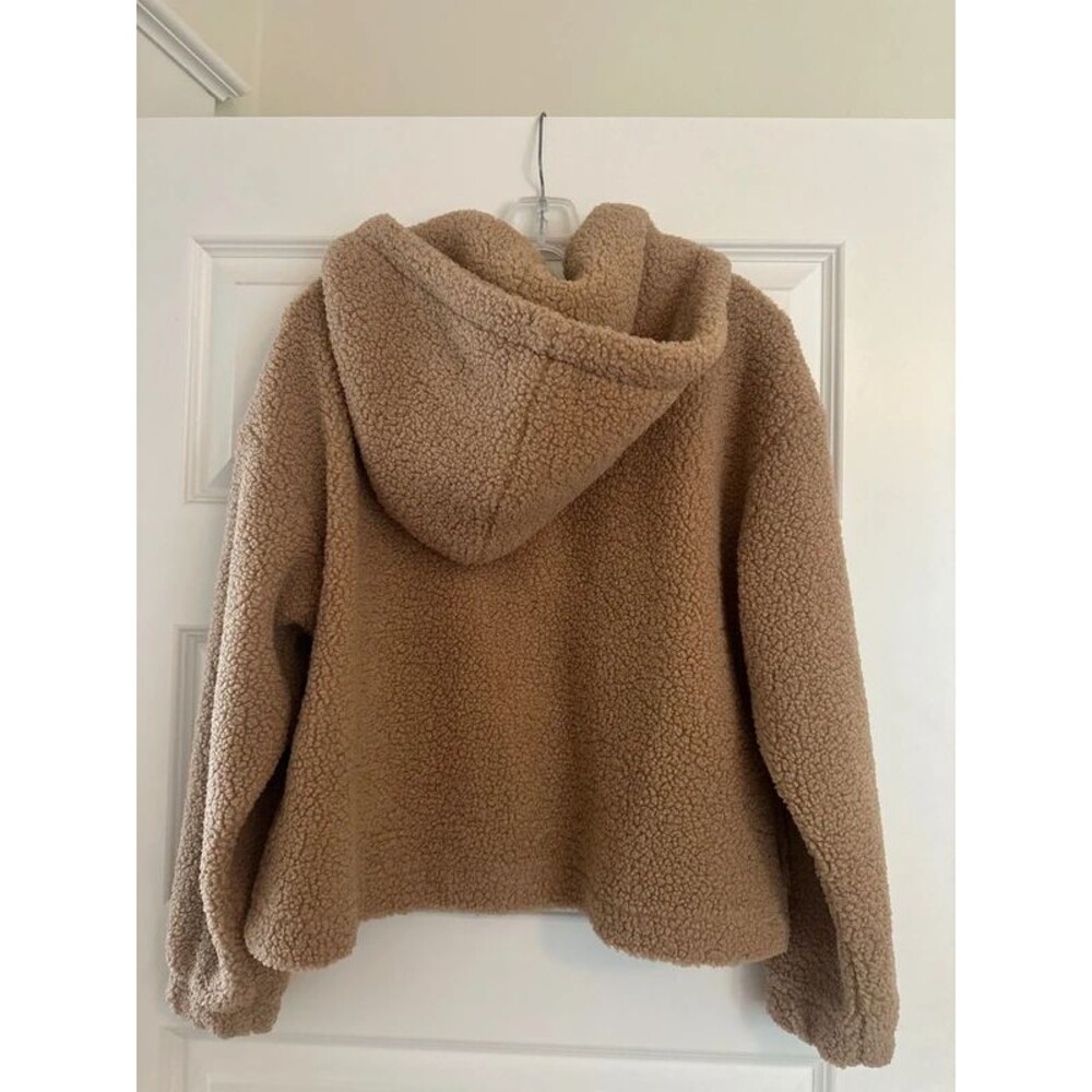 Tan teddy hoodie - Picture 3 of 6